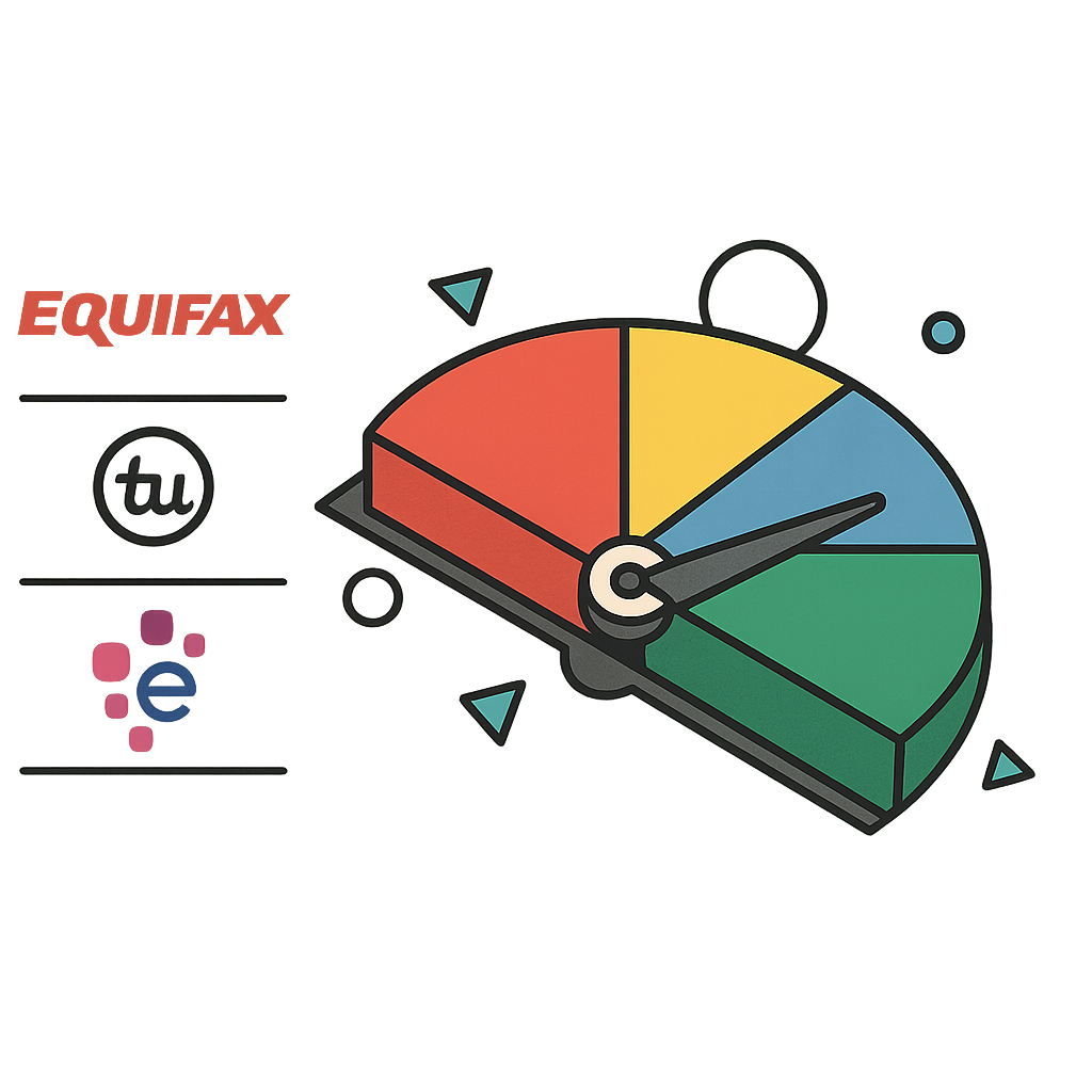 Credit score improvement illustration